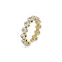 Crystal gems adjustable ring